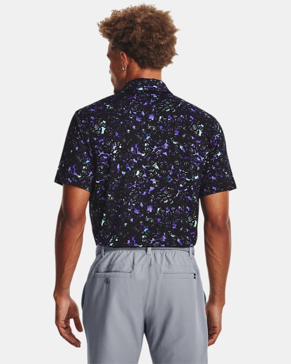 Men's UA Playoff 3.0 Printed Polo in Black image number 1